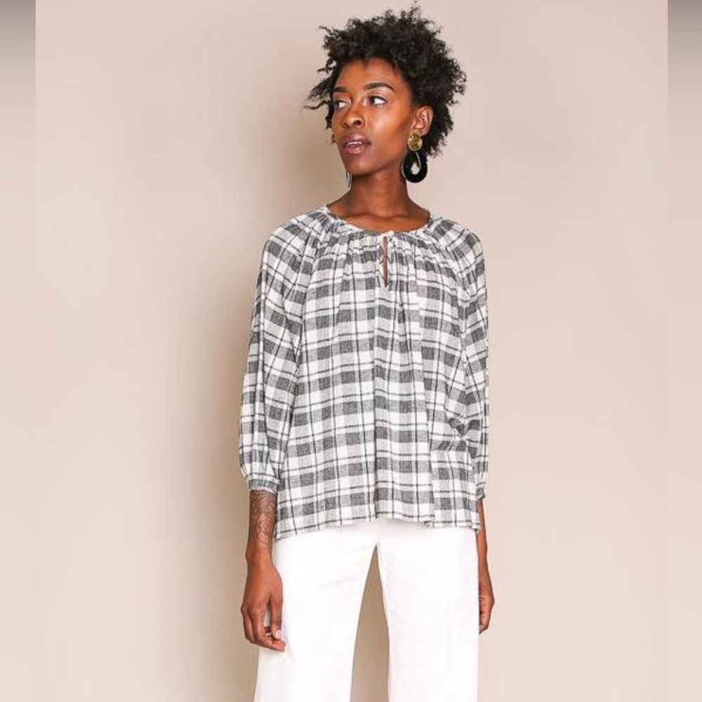 The Great The Dreamer Oversized Peasant Blouse, XS